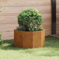 Кашпа Ръждясало 60 x 60 x 35 cm Патинираща стомана