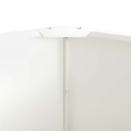 Кашпа Бяло 120 x 120 x 50 см Стомана