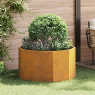 Кашпа Ръждясало 90 x 90 x 50 cm Патинираща стомана