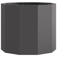 Кашпа Черно 60 x 60 x 50 см Стомана