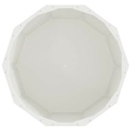 Кашпа Бяло 60 x 60 x 50 см Стомана