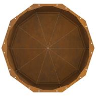 Кашпа Ръждясало 60 x 60 x 50 см Патинираща стомана