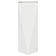 Кашпа Бяло 30 x 30 x 75 см Стомана