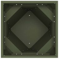 Кашпа 2 pcs Маслинено зелено 30 x 30 x 75 см Стомана