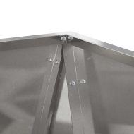 Кашпа 2 pcs Сребрист 30 x 30 x 75 см Неръждаема стомана