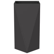 Кашпа 2 pcs Черно 40 x 40 x 75 cm Стомана