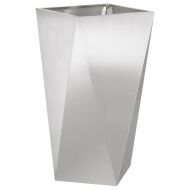 Кашпа 2 pcs Сребрист 40 x 40 x 75 cm Неръждаема стомана