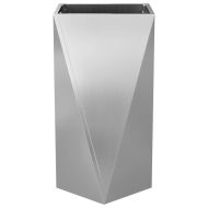 Кашпа 2 pcs Сребрист 40 x 40 x 75 cm Галванизирана стомана