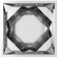 Кашпа 2 pcs Сребрист 40 x 40 x 75 cm Галванизирана стомана