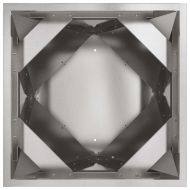 Кашпа 2 pcs Сребрист 50 x 50 x 75 cm Неръждаема стомана