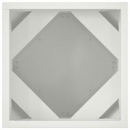 Кашпа 2 pcs Бяло 30 x 30 x 30 cm Стомана