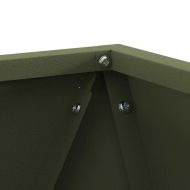 Кашпа Маслинено зелено 30 x 30 x 30 cm Стомана