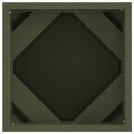 Кашпа 2 pcs Маслинено зелено 30 x 30 x 30 cm Стомана