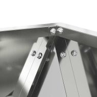 Кашпа 2 pcs Сребрист 30 x 30 x 30 cm Галванизирана стомана