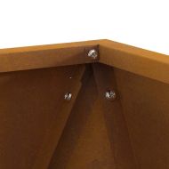 Кашпа 2 pcs Ръждясало 30 x 30 x 30 cm Патинираща стомана