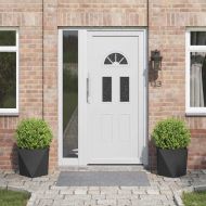 Кашпа 2 pcs Черно 40 x 40 x 40 cm Стомана