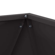 Кашпа 2 pcs Черно 40 x 40 x 40 cm Стомана