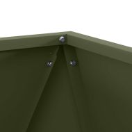 Кашпа 2 pcs Маслинено зелено 40 x 40 x 40 cm Стомана