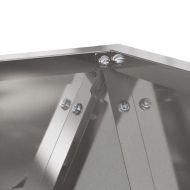 Кашпа Сребрист 40 x 40 x 40 cm Неръждаема стомана