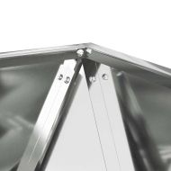 Кашпа Сребрист 40 x 40 x 40 cm Галванизирана стомана