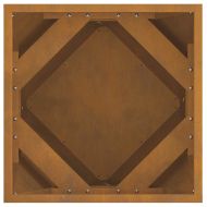Кашпа 2 pcs Ръждясало 40 x 40 x 40 cm Патинираща стомана