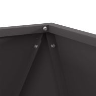 Кашпа Черно 50 x 50 x 50 cm Стомана