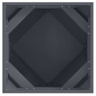 Кашпа 2 pcs Антрацит 50 x 50 x 50 cm Стомана