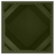 Кашпа Маслинено зелено 50 x 50 x 50 cm Стомана