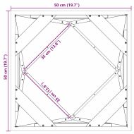 Кашпа 2 pcs Маслинено зелено 50 x 50 x 50 cm Стомана