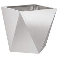 Кашпа 2 pcs Сребрист 50 x 50 x 50 cm Неръждаема стомана