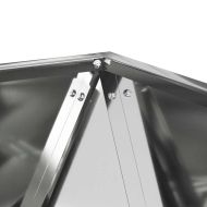 Кашпа Сребрист 50 x 50 x 50 cm Галванизирана стомана