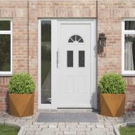 Кашпа 2 pcs Ръждясало 50 x 50 x 50 cm Патинираща стомана