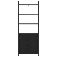 Шкаф за книги Черния дъб 60 x 24 x 161 см Инженерно дърво