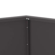 Кашпа Черно 75 x 75 x 60 см Стомана