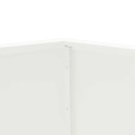 Кашпа 2 pcs Бяло 75 x 75 x 60 см Стомана