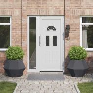 Кашпа 2 pcs Антрацит 75 x 75 x 60 см Стомана