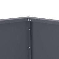 Кашпа 2 pcs Антрацит 75 x 75 x 60 см Стомана