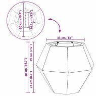 Кашпа Антрацит 50 x 50 x 40 cm Стомана