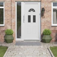 Кашпа 2 pcs Маслинено зелено 50 x 50 x 40 cm Стомана