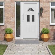 Кашпа 2 pcs Ръждясало 50 x 50 x 40 cm Патинираща стомана