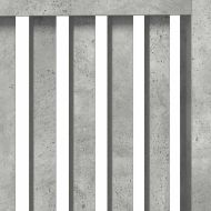 Калъф за радиатор Циментено сиво 152 x 19 x 81,5 cm