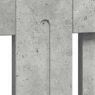 Калъф за радиатор Циментено сиво 78 x 19 x 81,5 cm