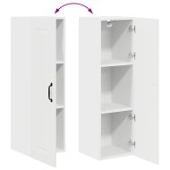 Кухненски шкаф Лъскаво бяло 30 x 31 x 100 см Инженерно дърво