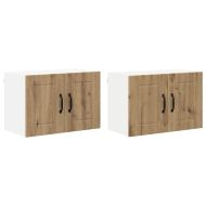 Кухненски стени шкафове с врата 2 pcs Дъб 60 x 31 x 40 см