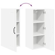 Горен кухненски шкаф Бяло 30 x 31 x 80 см Инженерно дърво