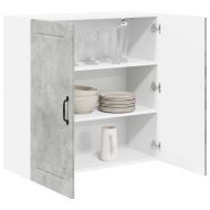 Кухненски шкаф Циментено сиво 80 x 31 x 80 см Инженерно дърво