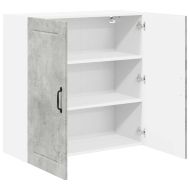 Кухненски шкаф Циментено сиво 80 x 31 x 80 см Инженерно дърво