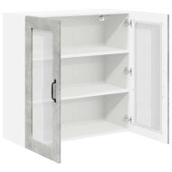 Кухненски шкаф Циментено сиво 80 x 31 x 80 см Инженерно дърво