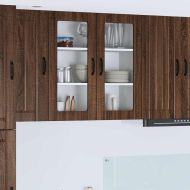 Кухненски шкаф Кафяв дъб 80 x 31 x 80 см Инженерно дърво