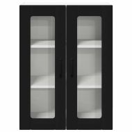 Кухненски шкаф Черно 60 x 31 x 80 см Инженерно дърво